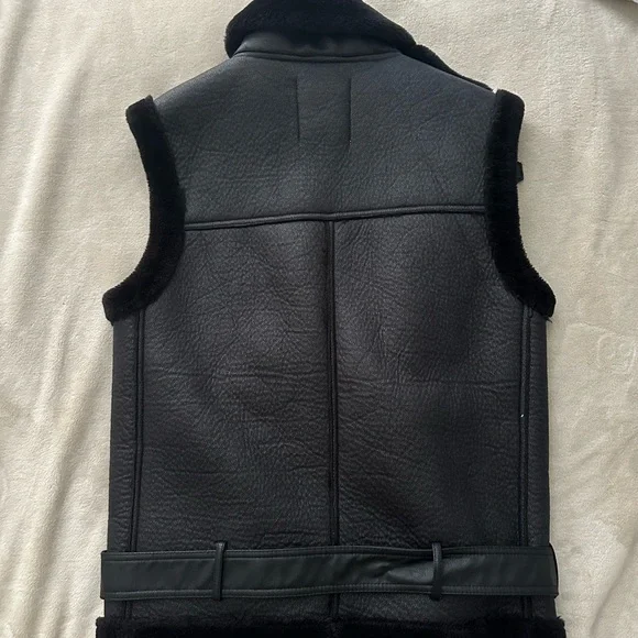 Zara Black Faux Fur Jacket - Picture 3 of 3